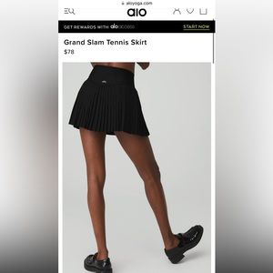 COPY - Alo grand slam tennis skirt medium